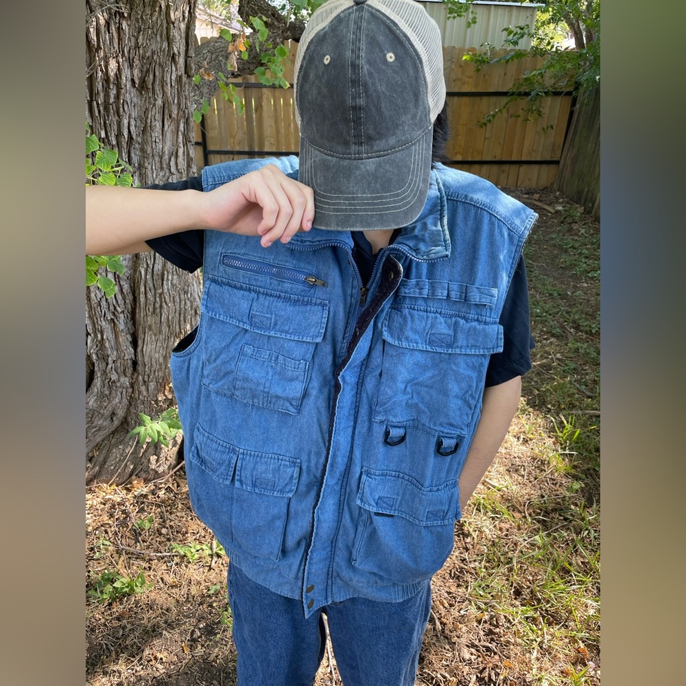 Stag hill denim vest
